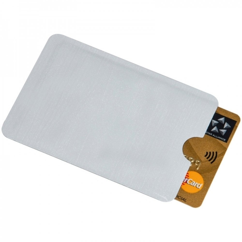 Aluminiowe etui na karty z ochroną RFID EDINBURGH - Etui na karty i wizytówki z nadrukiem logo | VEBI - zdjęcie 2