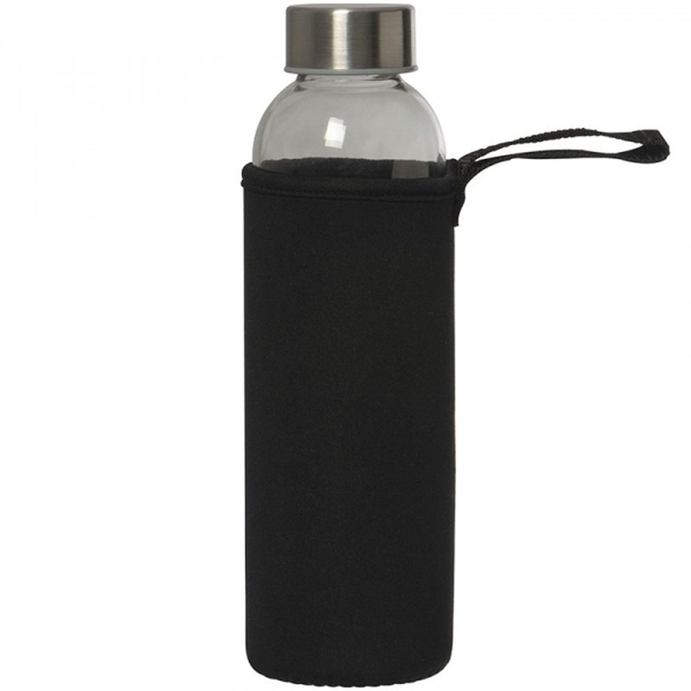 Szklana butelka KLAGENFURT 500ml z etui neoprenowym - Akcesoria podróżne z nadrukiem logo | VEBI - zdjęcie 40
