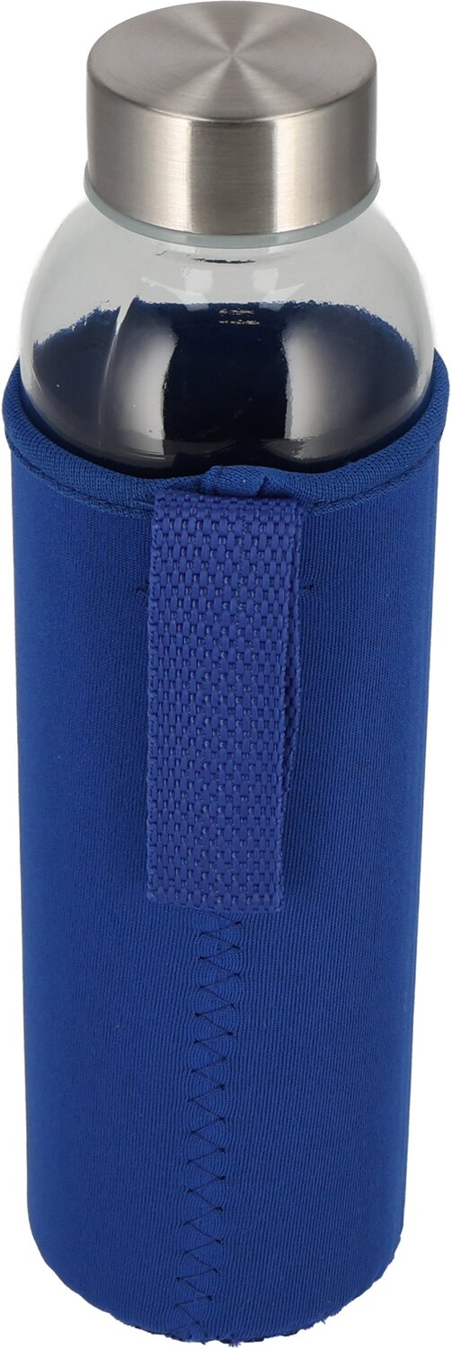Szklana butelka KLAGENFURT 500ml z etui neoprenowym - Akcesoria podróżne z nadrukiem logo | VEBI - zdjęcie 113