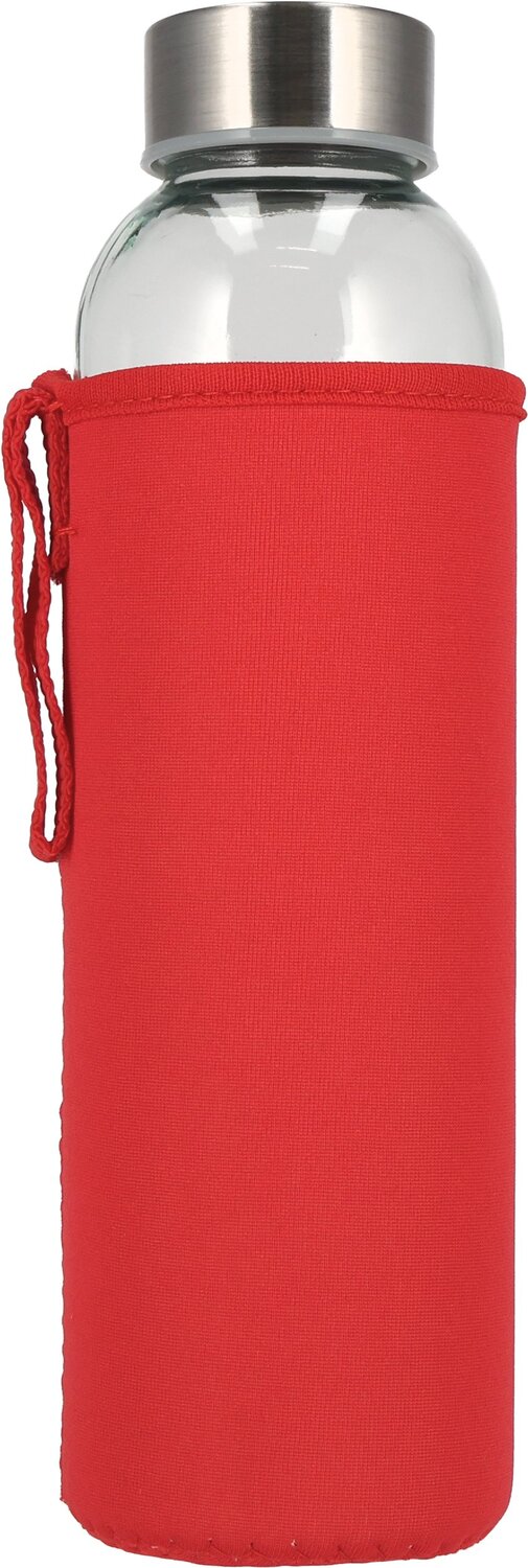 Szklana butelka KLAGENFURT 500ml z etui neoprenowym - Akcesoria podróżne z nadrukiem logo | VEBI - zdjęcie 41