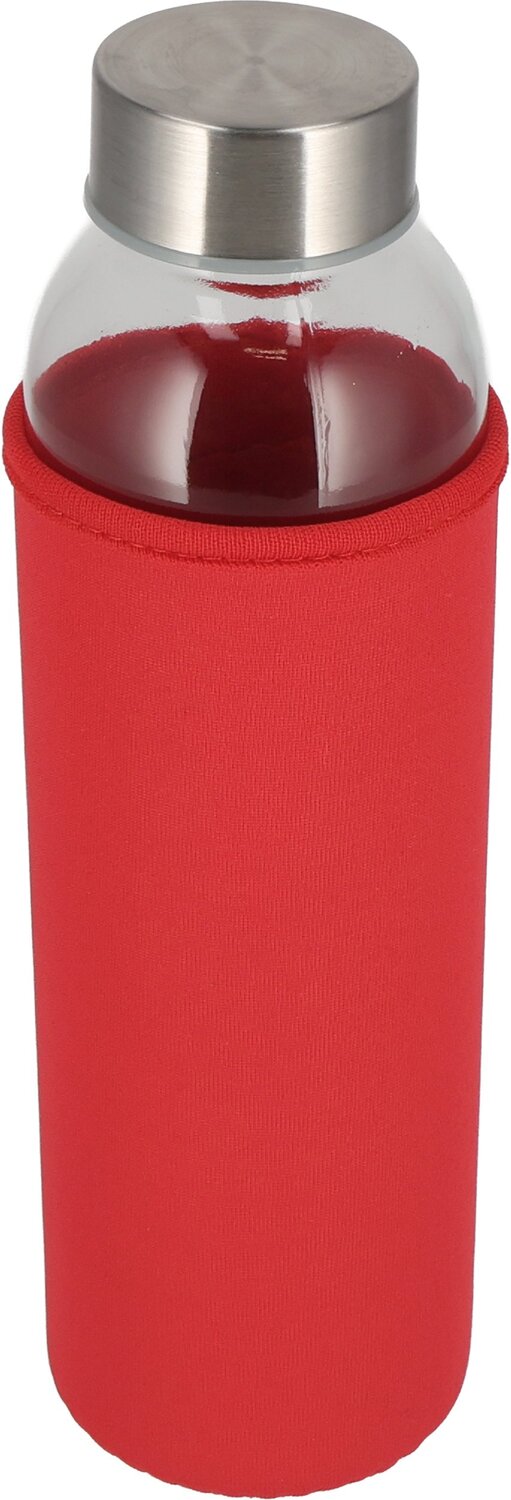 Szklana butelka KLAGENFURT 500ml z etui neoprenowym - Akcesoria podróżne z nadrukiem logo | VEBI - zdjęcie 43