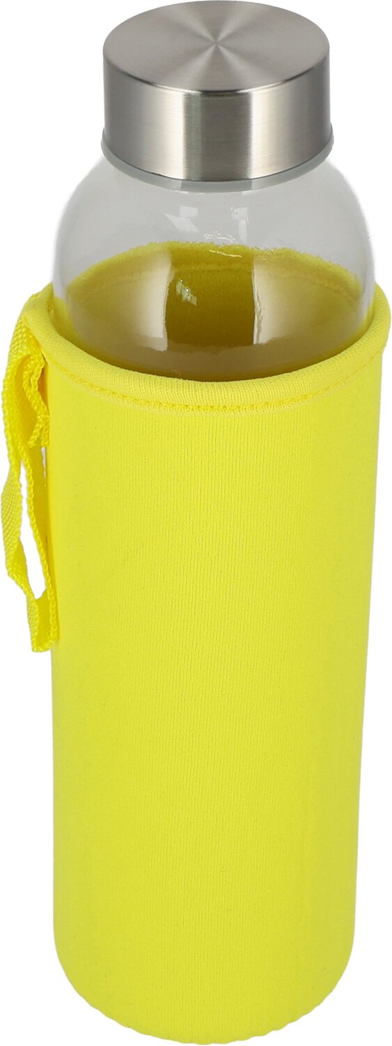 Szklana butelka KLAGENFURT 500ml z etui neoprenowym - Akcesoria podróżne z nadrukiem logo | VEBI - zdjęcie 177