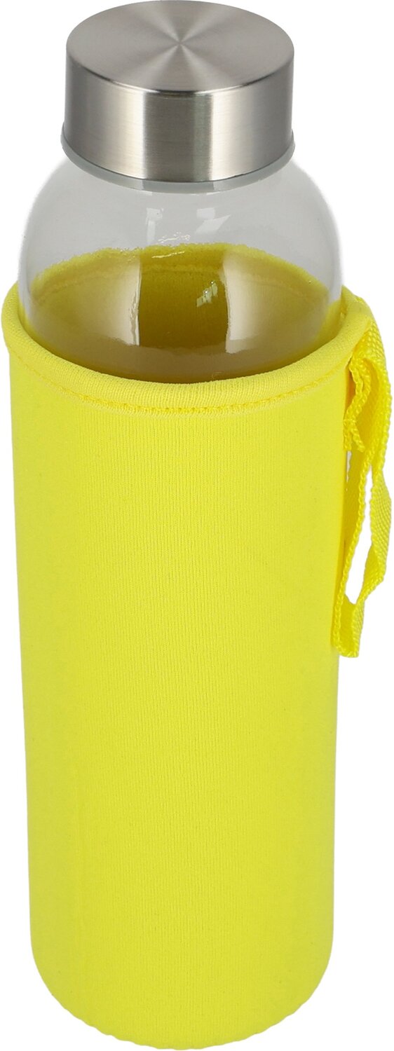 Szklana butelka KLAGENFURT 500ml z etui neoprenowym - Akcesoria podróżne z nadrukiem logo | VEBI - zdjęcie 179