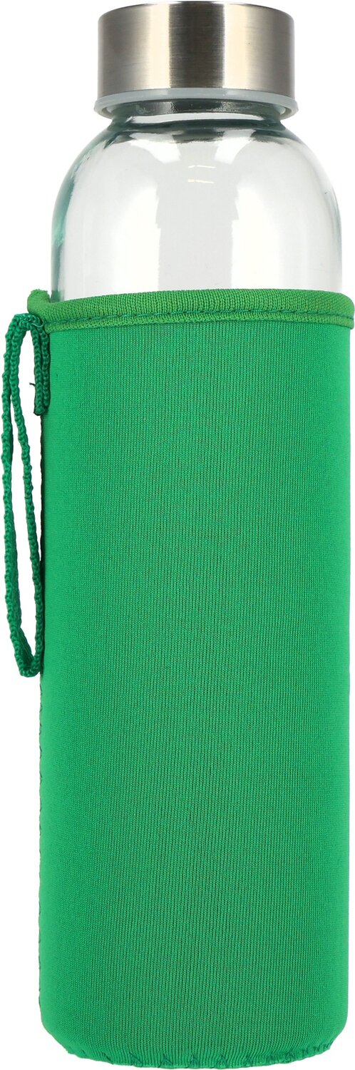 Szklana butelka KLAGENFURT 500ml z etui neoprenowym - Akcesoria podróżne z nadrukiem logo | VEBI - zdjęcie 163