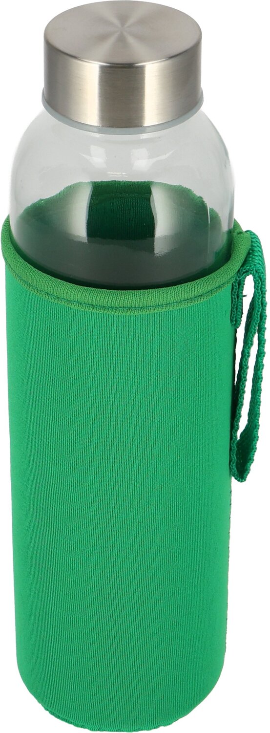 Szklana butelka KLAGENFURT 500ml z etui neoprenowym - Akcesoria podróżne z nadrukiem logo | VEBI - zdjęcie 166