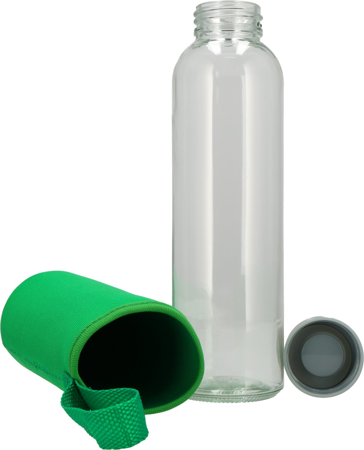 Szklana butelka KLAGENFURT 500ml z etui neoprenowym - Akcesoria podróżne z nadrukiem logo | VEBI - zdjęcie 170