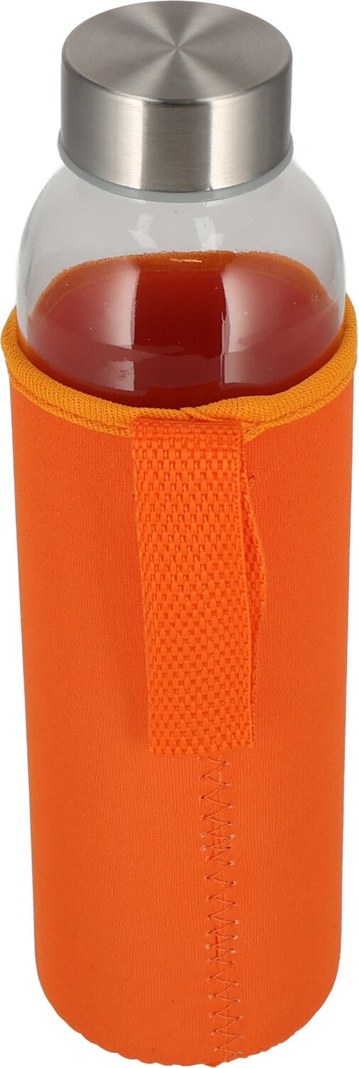 Szklana butelka KLAGENFURT 500ml z etui neoprenowym - Akcesoria podróżne z nadrukiem logo | VEBI - zdjęcie 125