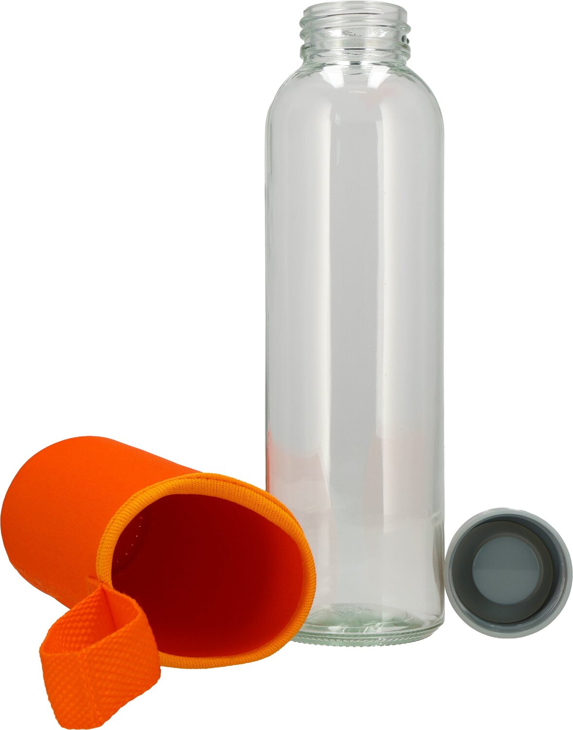 Szklana butelka KLAGENFURT 500ml z etui neoprenowym - Akcesoria podróżne z nadrukiem logo | VEBI - zdjęcie 129