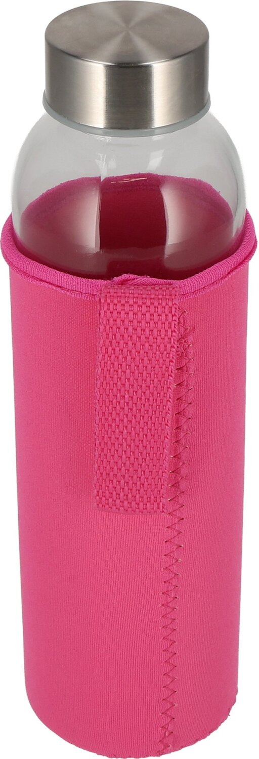 Szklana butelka KLAGENFURT 500ml z etui neoprenowym - Akcesoria podróżne z nadrukiem logo | VEBI - zdjęcie 139