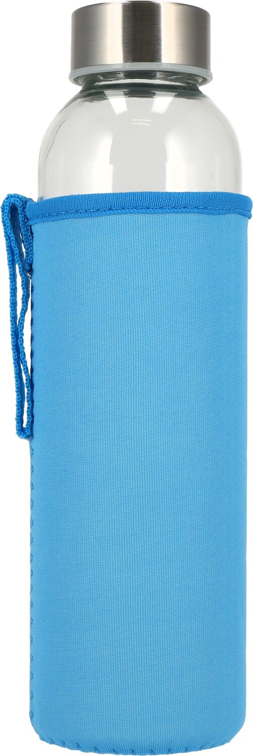 Szklana butelka KLAGENFURT 500ml z etui neoprenowym - Akcesoria podróżne z nadrukiem logo | VEBI - zdjęcie 81