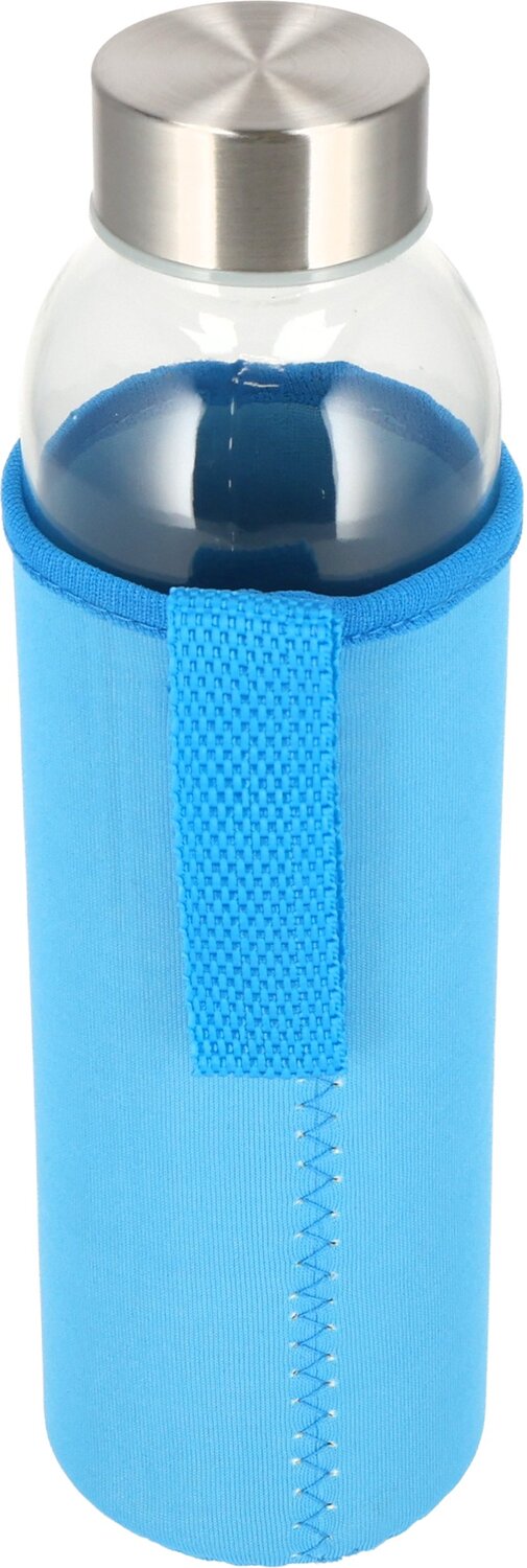 Szklana butelka KLAGENFURT 500ml z etui neoprenowym - Akcesoria podróżne z nadrukiem logo | VEBI - zdjęcie 85