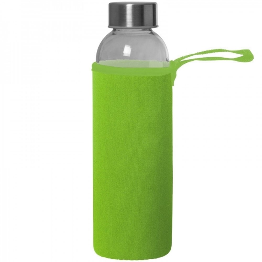 Szklana butelka KLAGENFURT 500ml z etui neoprenowym - Akcesoria podróżne z nadrukiem logo | VEBI - zdjęcie 108