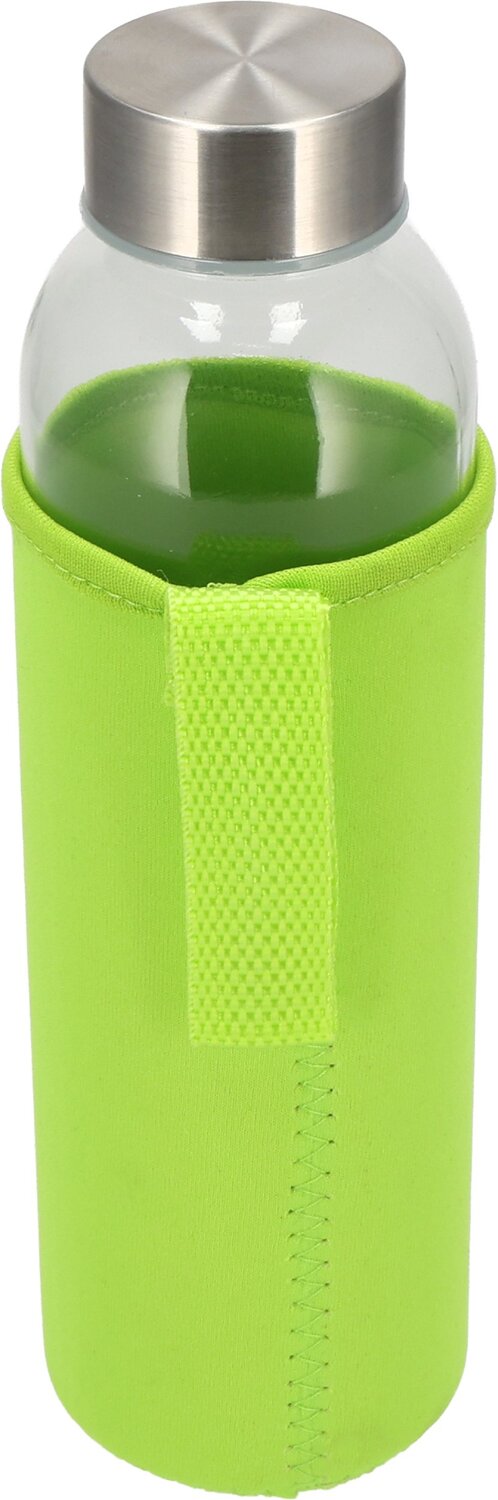 Szklana butelka KLAGENFURT 500ml z etui neoprenowym - Akcesoria podróżne z nadrukiem logo | VEBI - zdjęcie 99