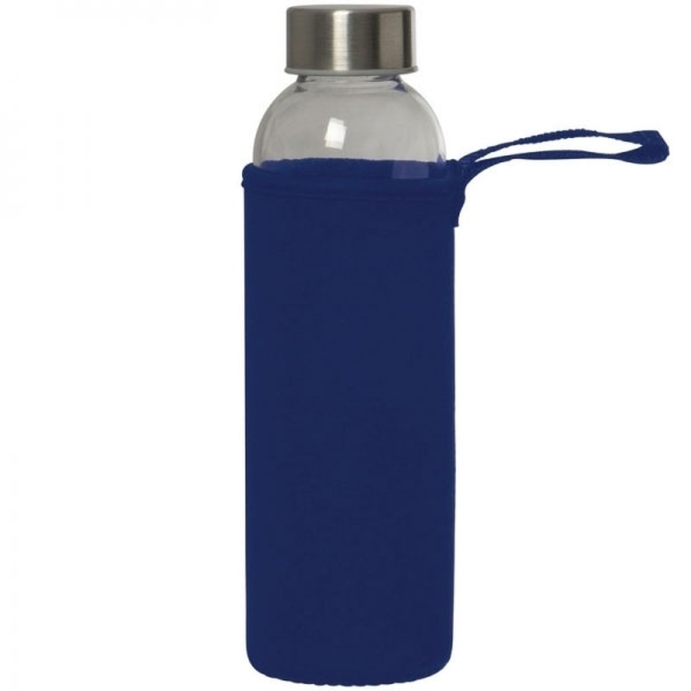 Szklana butelka KLAGENFURT 500ml z etui neoprenowym - Akcesoria podróżne z nadrukiem logo | VEBI - zdjęcie 80