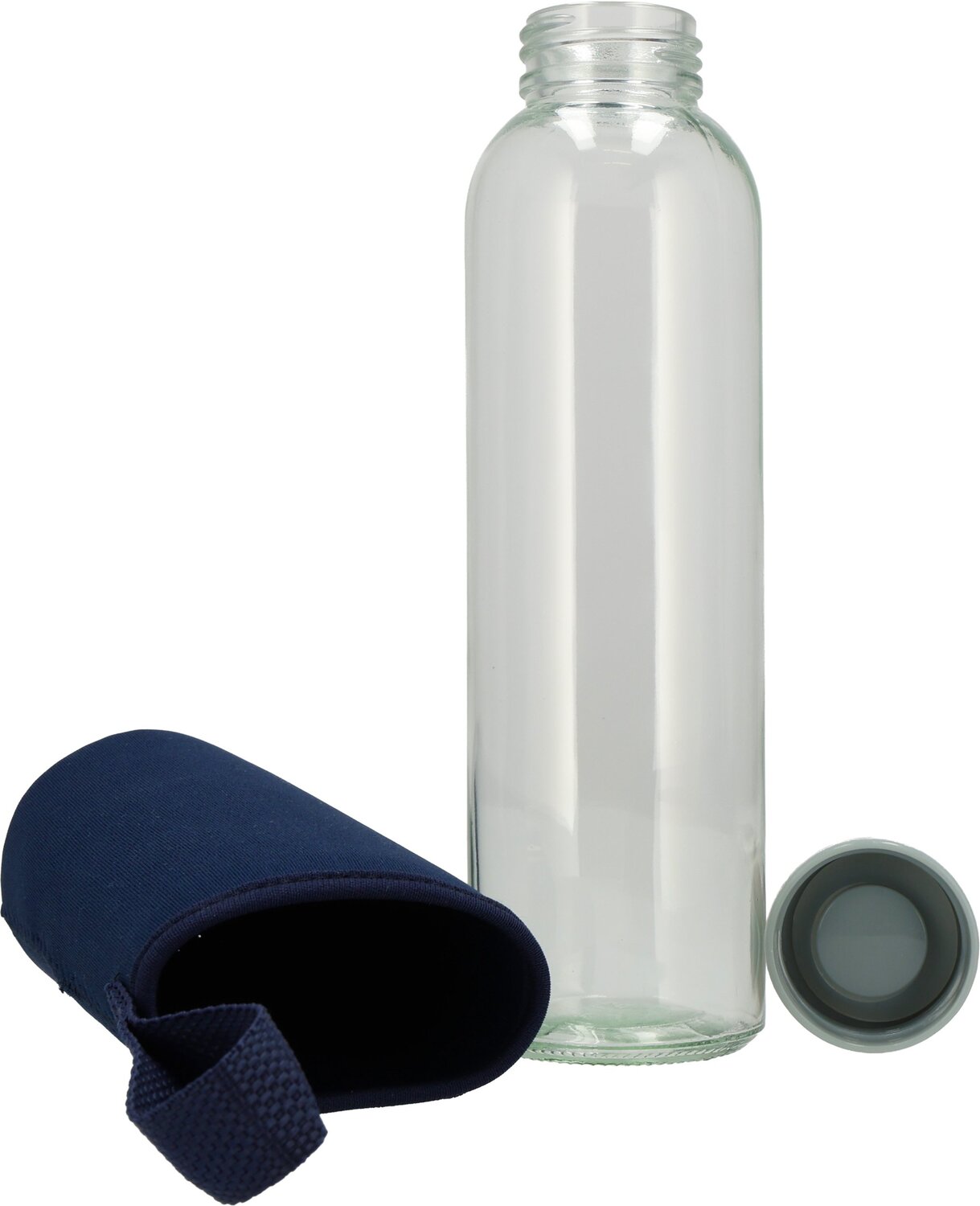 Szklana butelka KLAGENFURT 500ml z etui neoprenowym - Akcesoria podróżne z nadrukiem logo | VEBI - zdjęcie 74