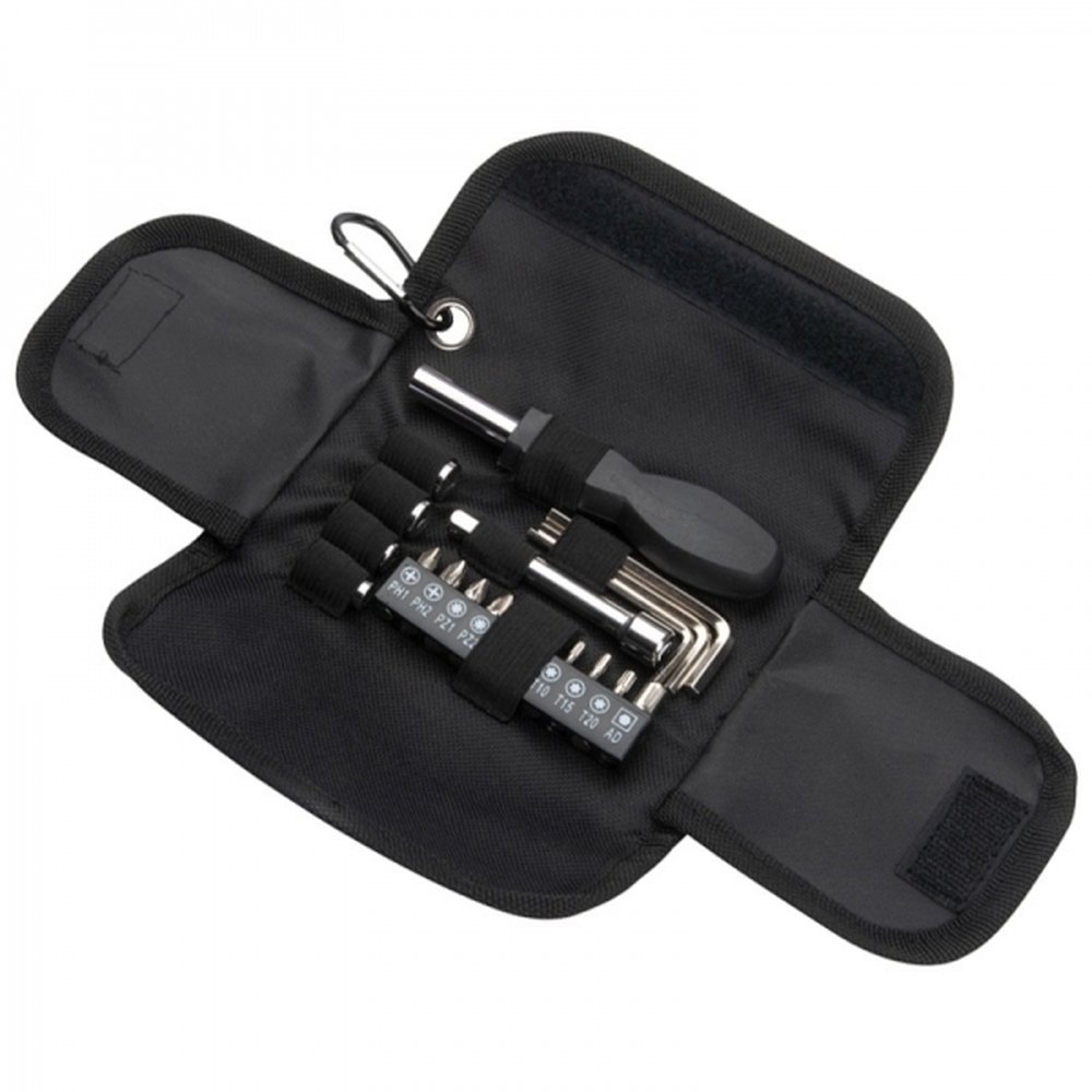 Wielofunkcyjny zestaw narzędzi ESSEX ze stali nierdzewnej - Narzędzia z nadrukiem logo | VEBI - zdjęcie 3