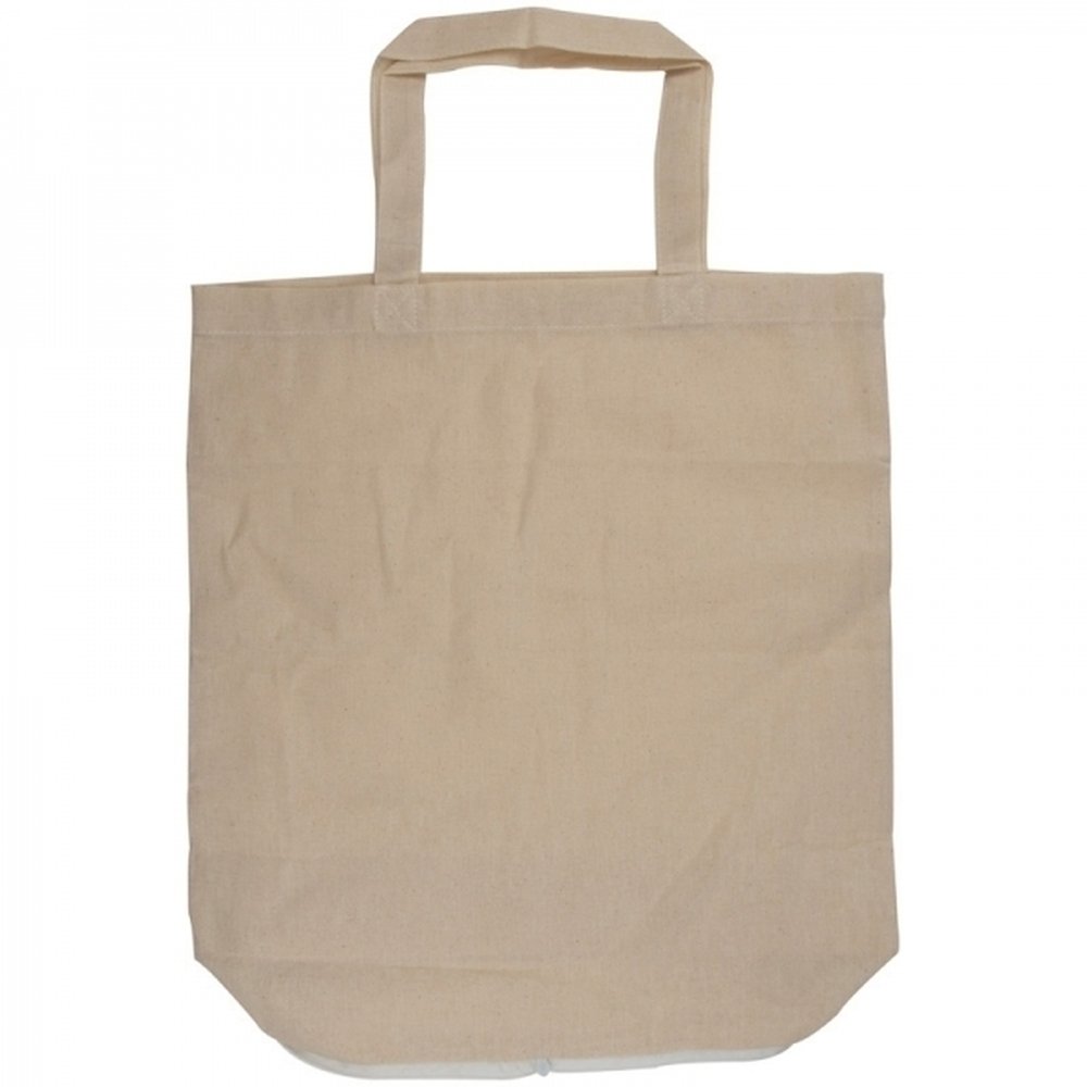 Składana torba bawełniana FERRARA z etui 120g/m² - Torby bawełniane z nadrukiem logo | VEBI