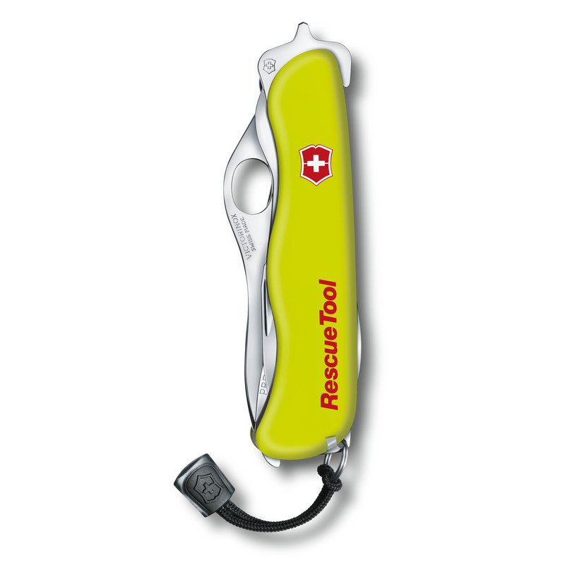 Scyzoryk ratowniczy Victorinox z piłą do szyb i etui - Noże i scyzoryki z nadrukiem logo | VEBI - zdjęcie 2