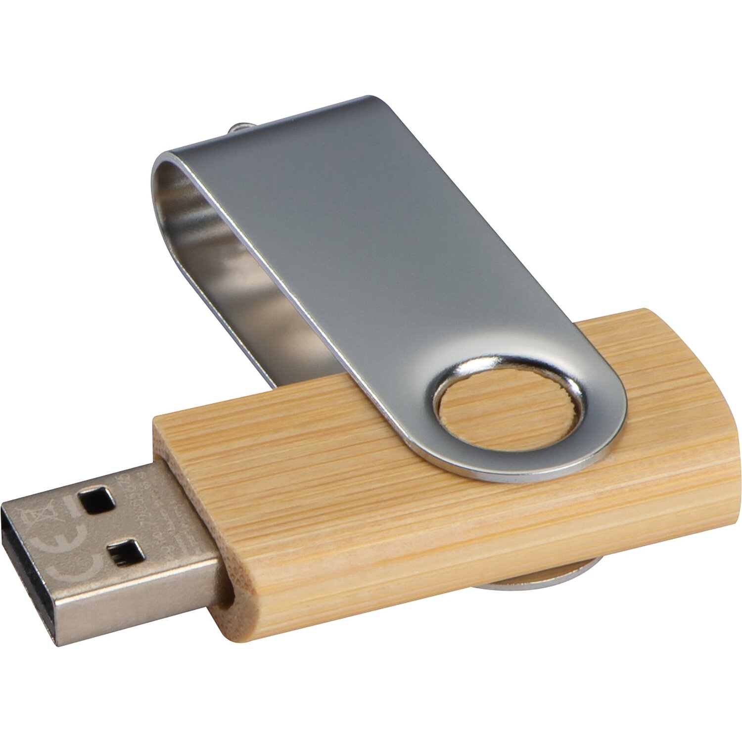 Pendrive bambusowy 4GB z grawerem - ekologiczny gadżet reklamowy - Pamięci USB z nadrukiem logo | VEBI