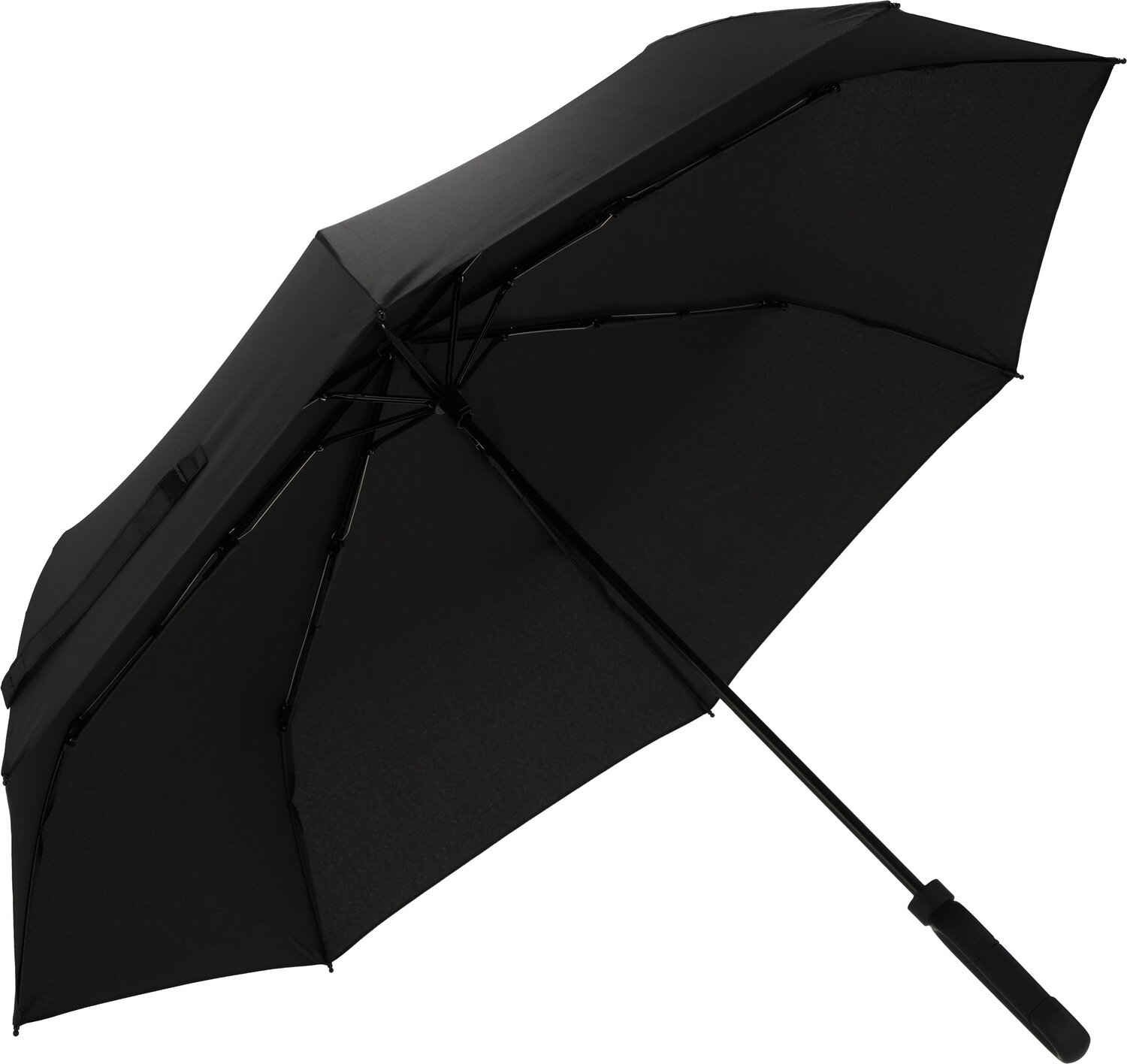 Parasol reklamowy manualny z karabińczykiem 98cm ERDING - Panel poniżej 100 cm z nadrukiem logo | VEBI - zdjęcie 7