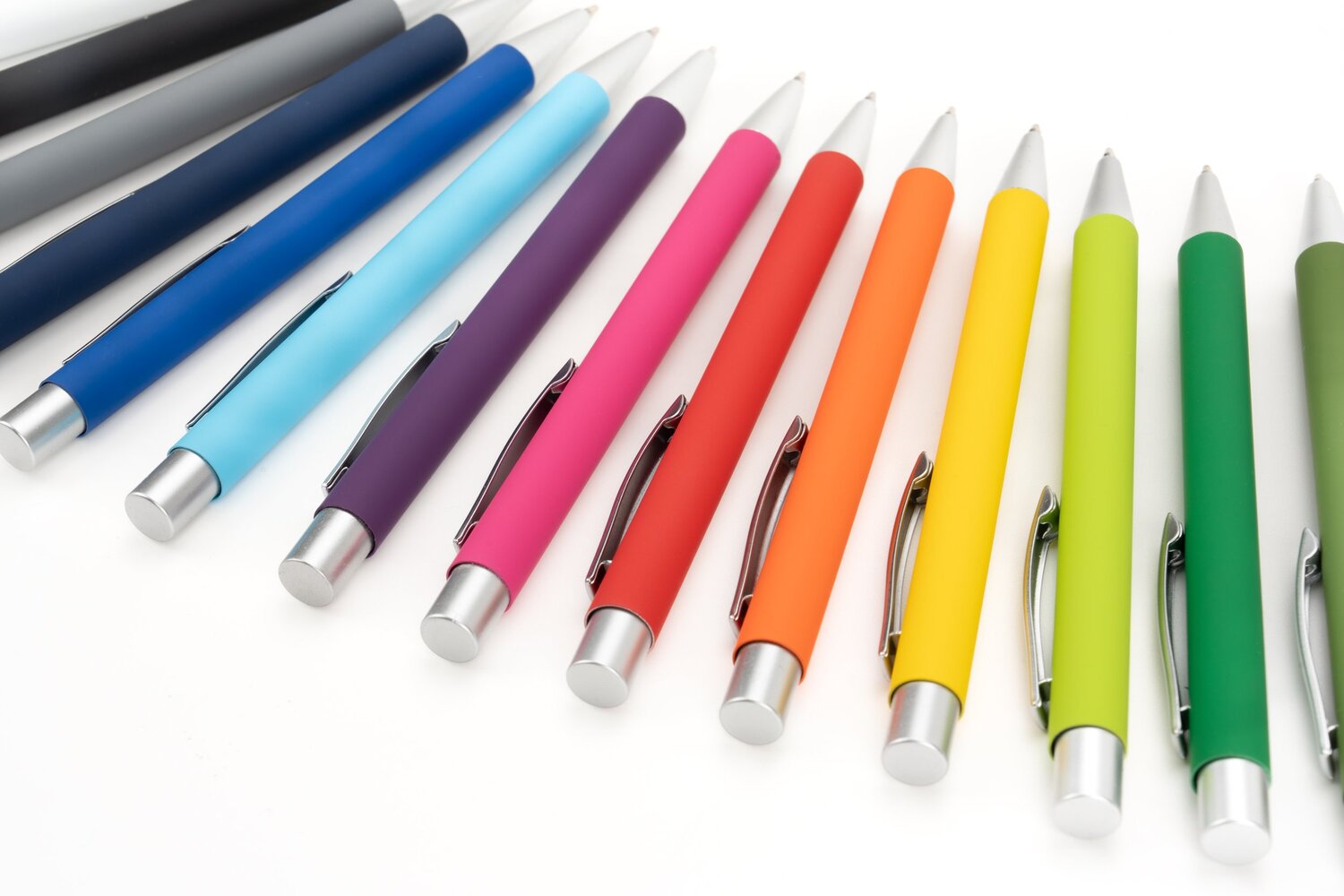 Długopis metalowy ABU DHABI z gumowym uchwytem - Długopisy metalowe z nadrukiem logo | VEBI - zdjęcie 10