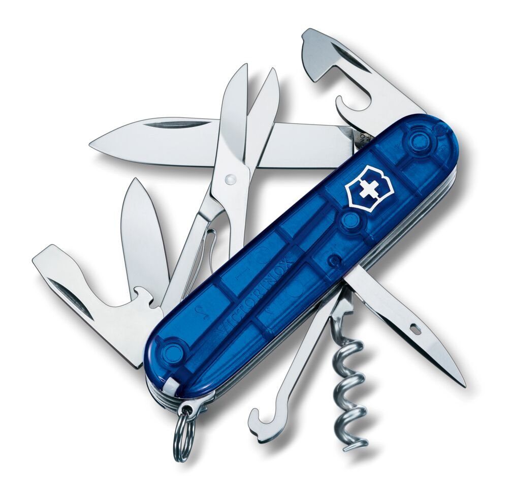Scyzoryk Victorinox Climber - 15 funkcji w przezroczystej obudowie - Noże i scyzoryki z nadrukiem logo | VEBI - zdjęcie 6