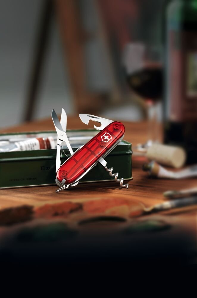 Scyzoryk Victorinox Climber - 15 funkcji w przezroczystej obudowie - Noże i scyzoryki z nadrukiem logo | VEBI - zdjęcie 4