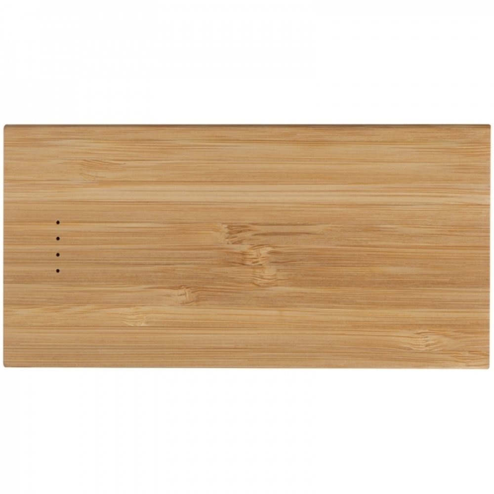 Power Bank Bambusowy Katowice 8000 mAh z logo firmy