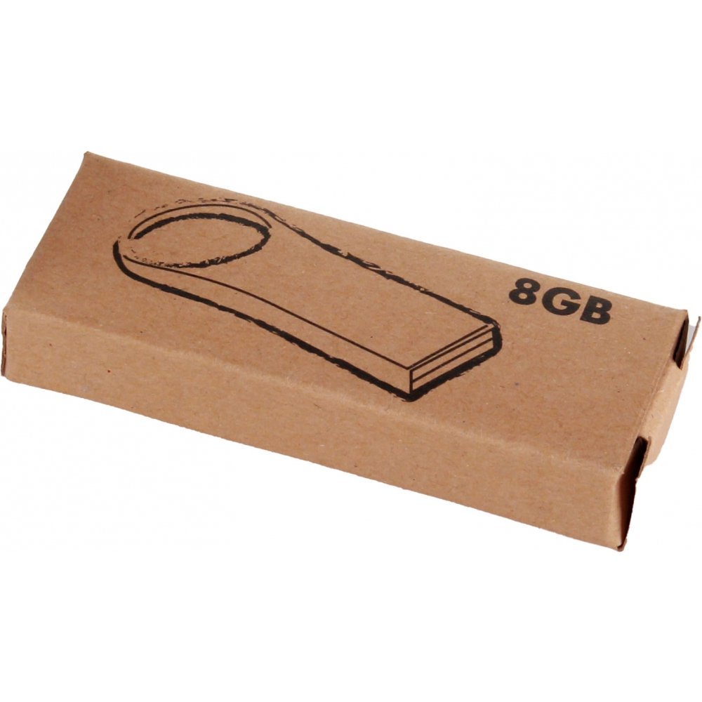 Metalowy pendrive 8GB - elegancki gadżet reklamowy USB 2.0 - Pamięci USB z nadrukiem logo | VEBI - zdjęcie 3