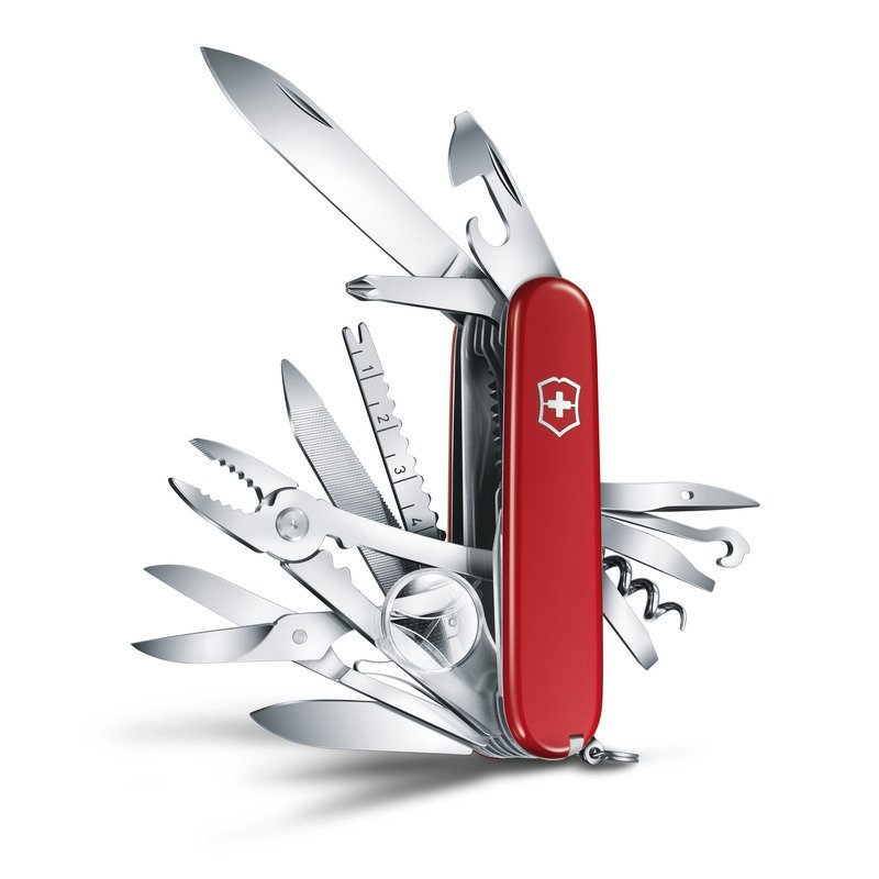 Scyzoryk wielofunkcyjny SwissChamp Victorinox - 33 narzędzia - Noże i scyzoryki z nadrukiem logo | VEBI - zdjęcie 3