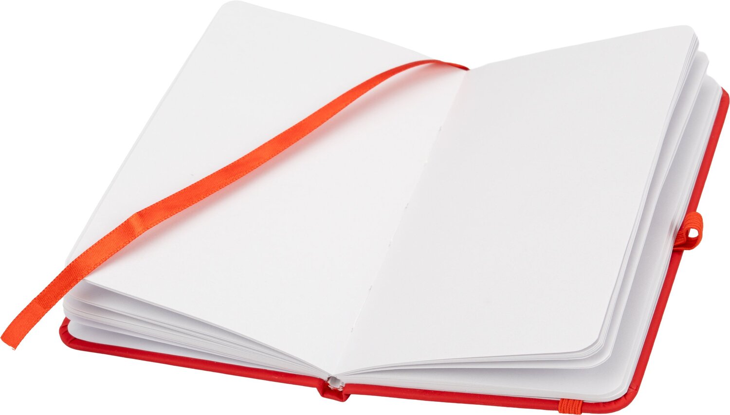 Notes A6 z gładkimi kartkami LUBECK - 190 stron z gumką - Notatniki i notesy z nadrukiem logo | VEBI - zdjęcie 25