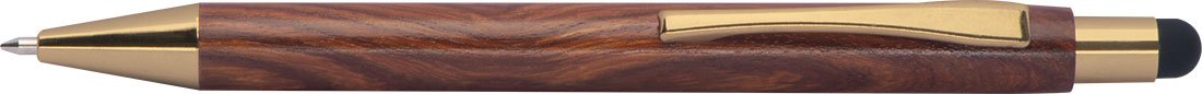 Drewniany długopis dotykowy BILZEN z touch pen - Touch pen z nadrukiem logo | VEBI