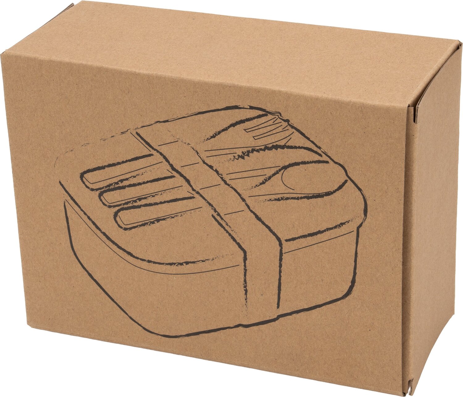 Stalowy lunch box z bambusowymi sztućcami 1000ml DIEST - Pojemniki na żywność z nadrukiem logo | VEBI - zdjęcie 12