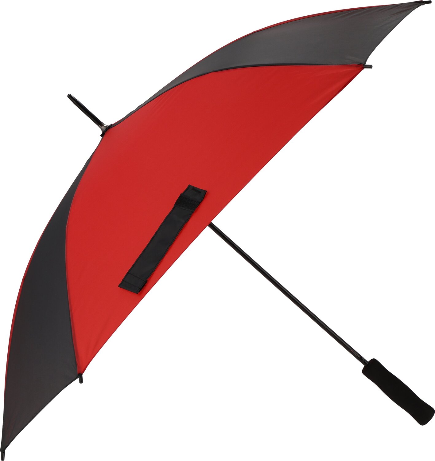 Parasol automatyczny dwukolorowy Ghent 89 cm - z nadrukiem - Panel poniżej 100 cm z nadrukiem logo | VEBI - zdjęcie 2