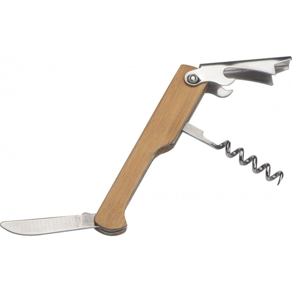 Nóż kelnerski MIASS - bambusowy z korkociągiem - zdjęcie 3