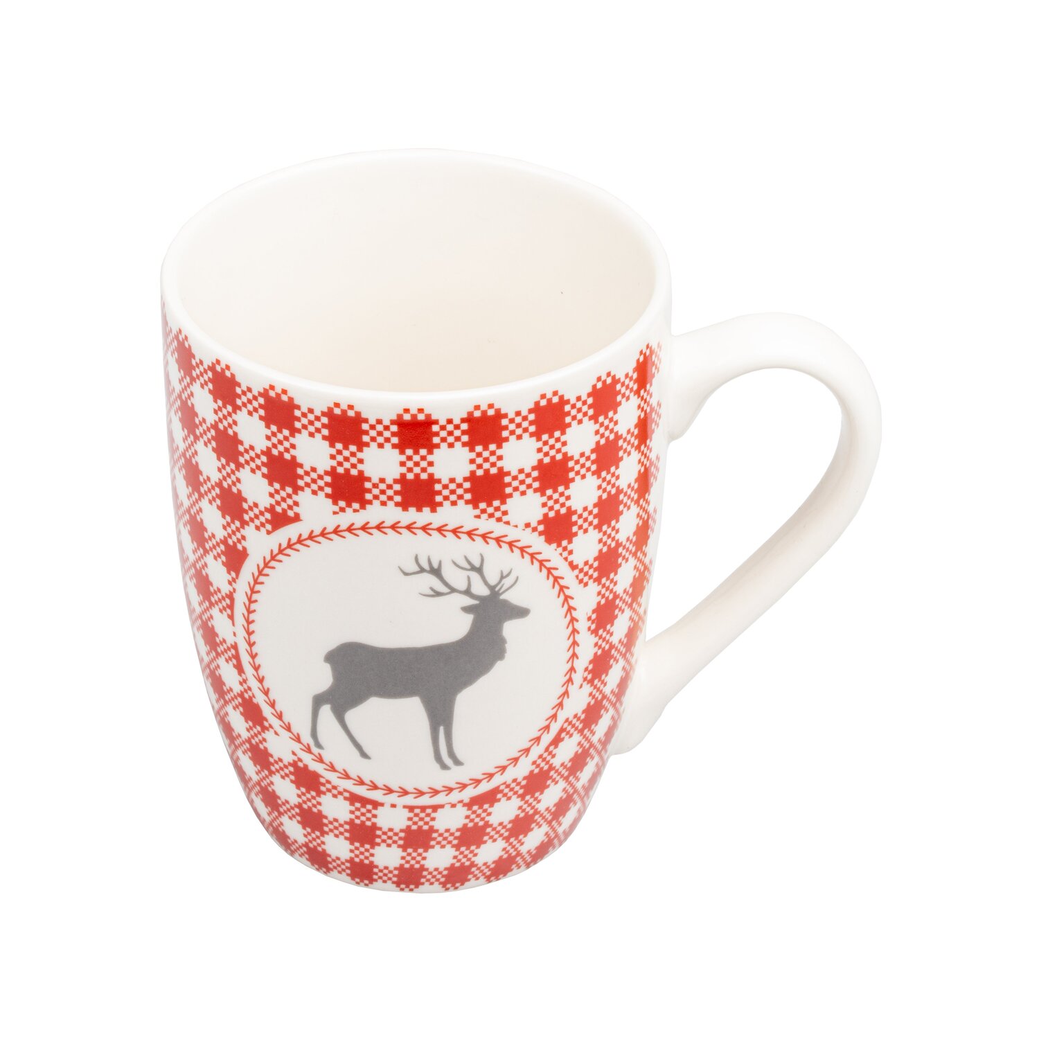 Świąteczne kubki porcelanowe ANKARA - zestaw 2 szt. 300ml - Kubki z nadrukiem logo | VEBI - zdjęcie 3
