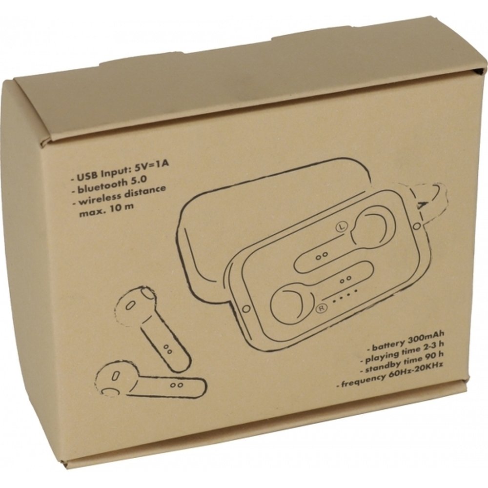 Bezprzewodowe słuchawki douszne BARCELONA z etui ładującym - zdjęcie 4