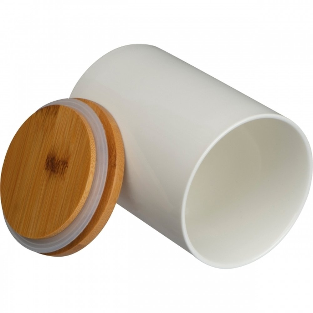 Ceramiczny słoik z bambusową pokrywką 750ml NIJMEGEN - zdjęcie 3