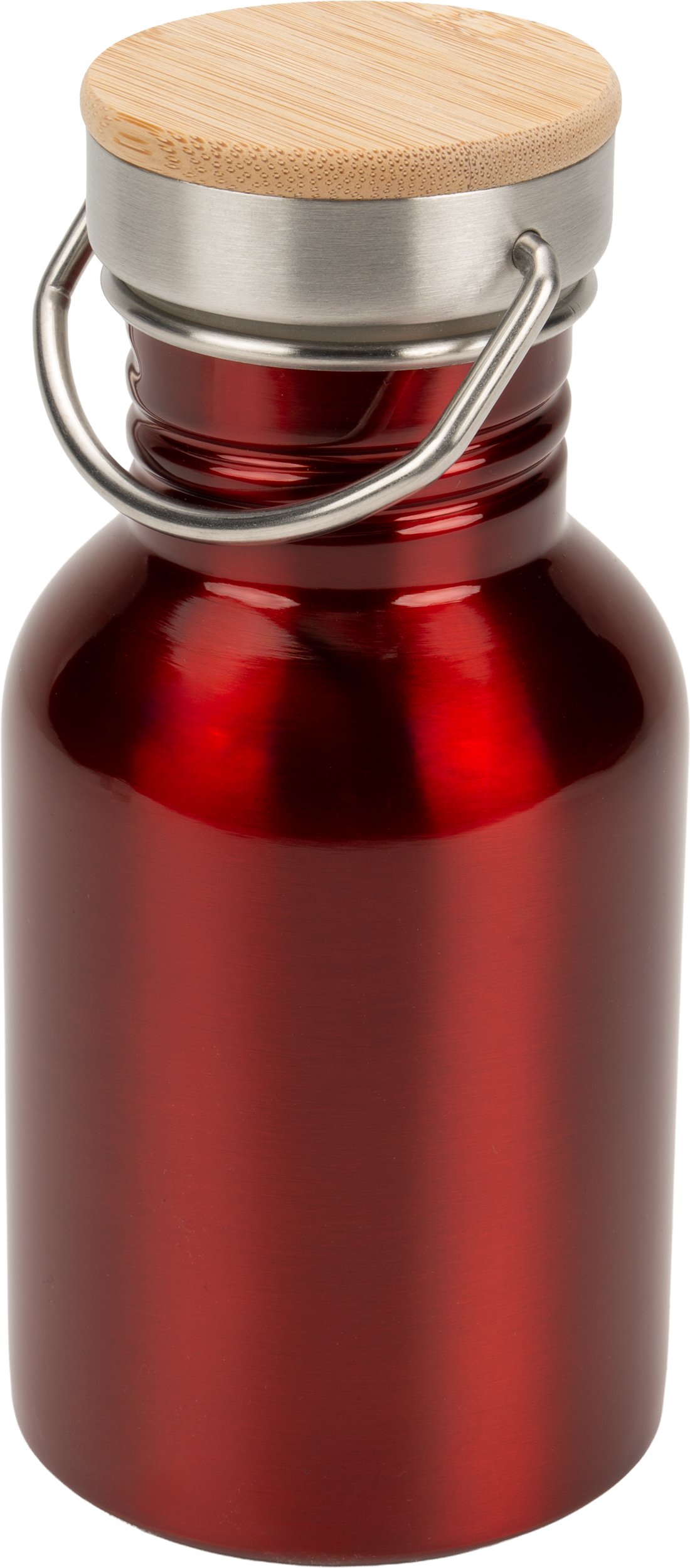 Stalowa butelka 300ml z drewnianym wieczkiem OSLO