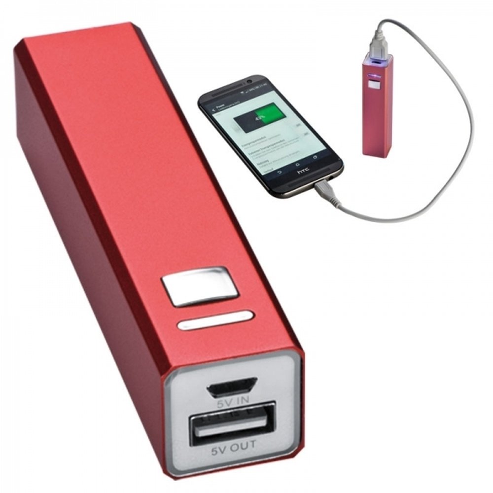 Metalowy Power Bank 2200 mAh - przenośna ładowarka reklamowa - Power banki z nadrukiem logo | VEBI - zdjęcie 10