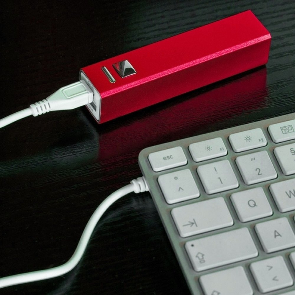 Metalowy Power Bank 2200 mAh - przenośna ładowarka reklamowa - Power banki z nadrukiem logo | VEBI - zdjęcie 12