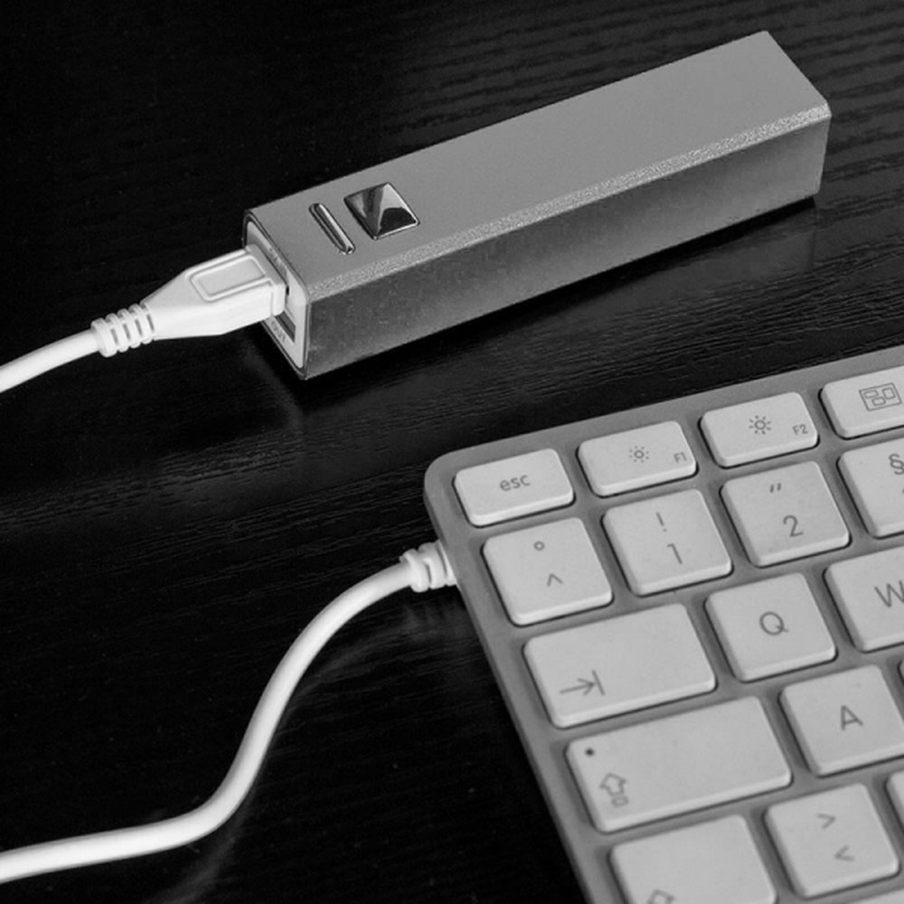Metalowy Power Bank 2200 mAh - przenośna ładowarka reklamowa - Power banki z nadrukiem logo | VEBI - zdjęcie 28