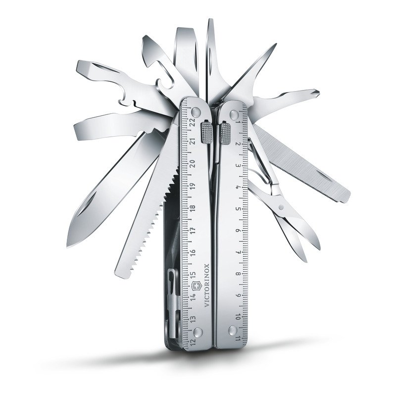 Victorinox SwissTool Plus - profesjonalny multitool z 41 narzędziami - Noże i scyzoryki z nadrukiem logo | VEBI - zdjęcie 2