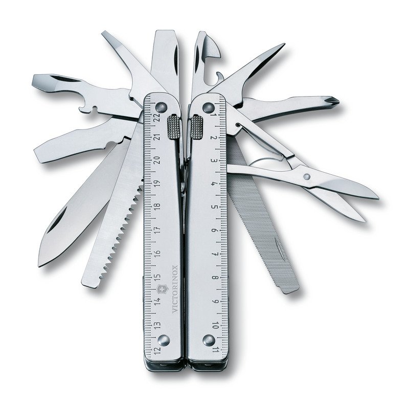 Victorinox SwissTool Plus - profesjonalny multitool z 41 narzędziami - Noże i scyzoryki z nadrukiem logo | VEBI - zdjęcie 3