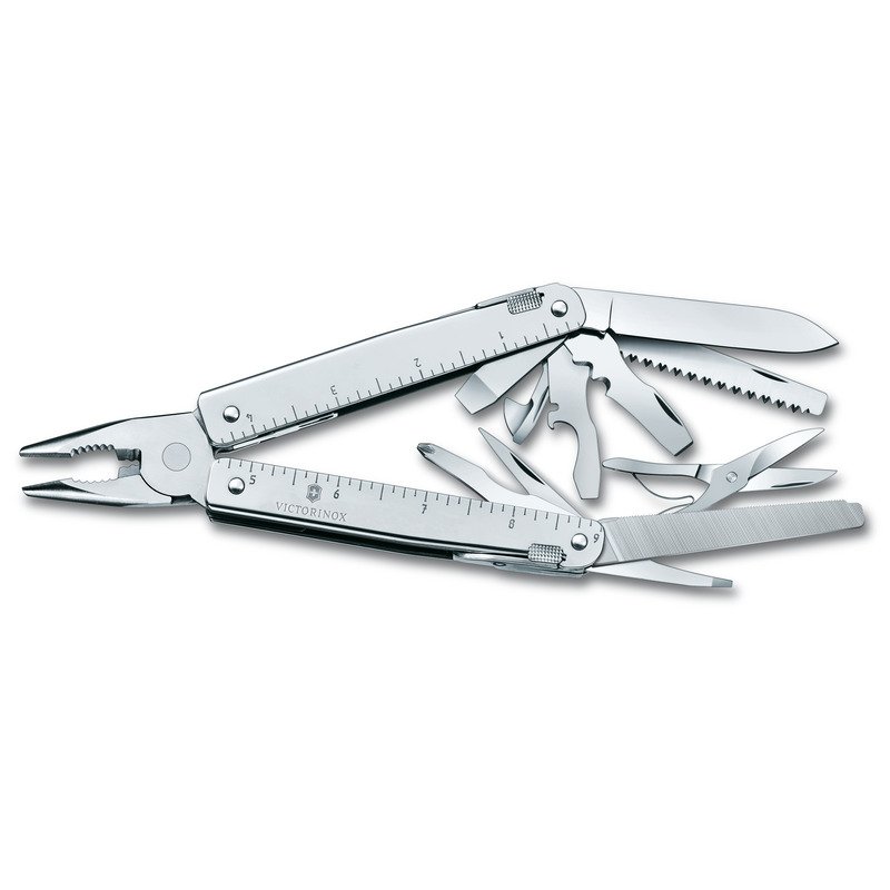 Victorinox SwissTool Plus - profesjonalny multitool z 41 narzędziami - Noże i scyzoryki z nadrukiem logo | VEBI - zdjęcie 4