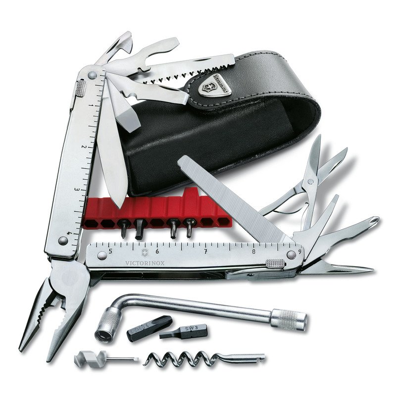 Victorinox SwissTool Plus - profesjonalny multitool z 41 narzędziami - Noże i scyzoryki z nadrukiem logo | VEBI - zdjęcie 7