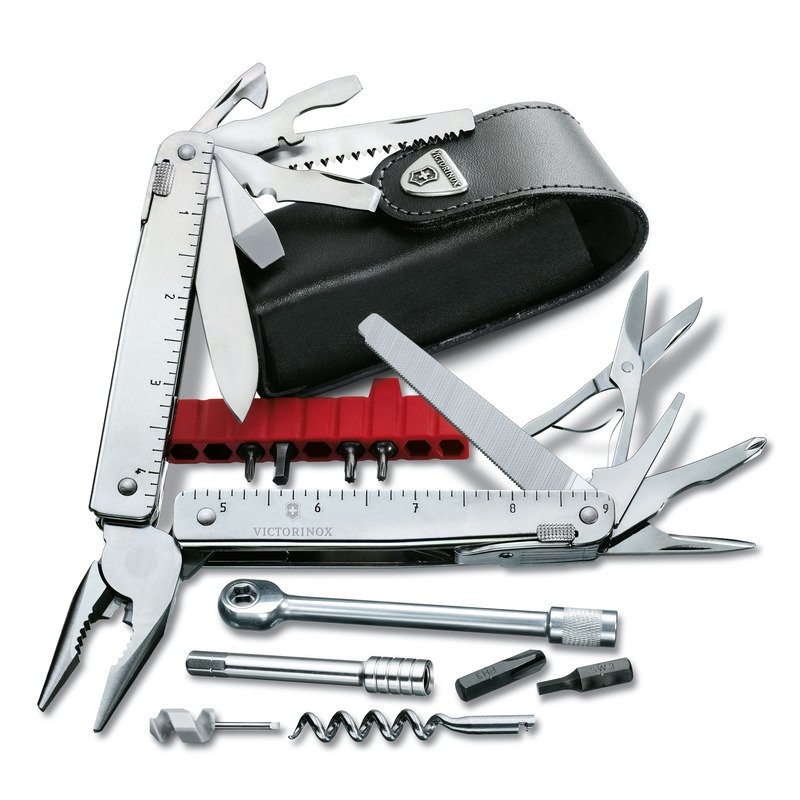 Wielofunkcyjne narzędzie Swiss Tool X Plus Ratchet 39w1 - Noże i scyzoryki z nadrukiem logo | VEBI - zdjęcie 2