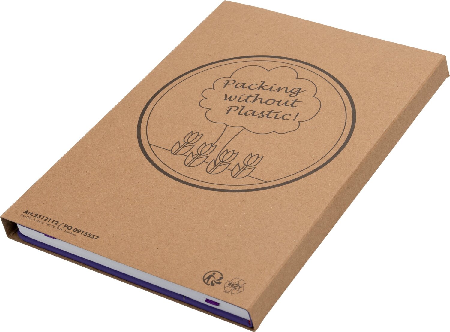 Notes A5 KIEL z czystymi stronami - gładka okładka PU - Notatniki i notesy z nadrukiem logo | VEBI - zdjęcie 48