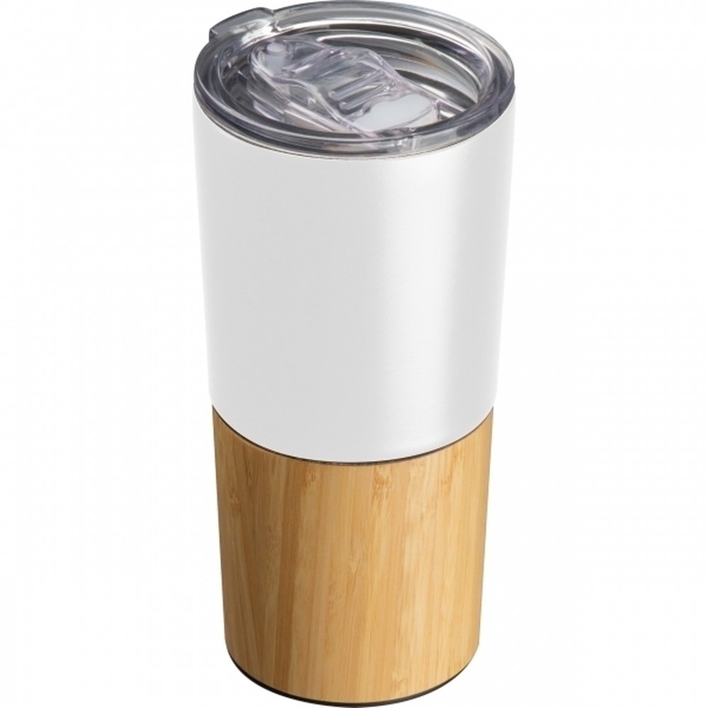 Kubek termiczny bambusowo-stalowy CASENA 500ml - zdjęcie 3