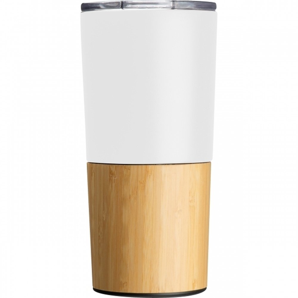 Kubek termiczny bambusowo-stalowy CASENA 500ml - zdjęcie 4
